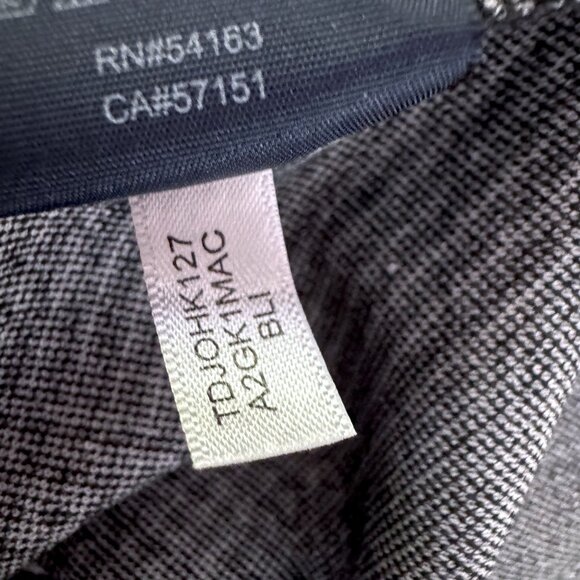 TOMMY HILFIGER Black/White Houndstooth Knit Short Sleeve Shift Dress Womens M - Picture 8 of 9